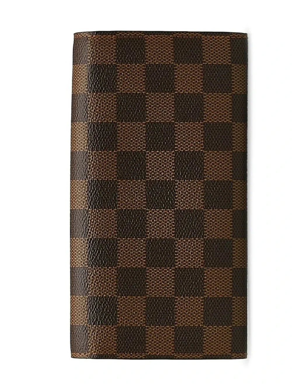 Coated Canvas in Brown Damier Ebene Check Pattern wit Cross-grain Leather Lining